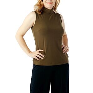 Joan Rivers Wardrobe Builders Mock Turtleneck w/ Zipper Tank